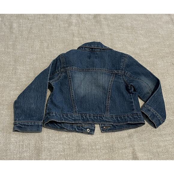 The Childrens Place Denim Jean Jacket, Kids 2T Long Sleeve, Button Up Toddler - Picture 8 of 11